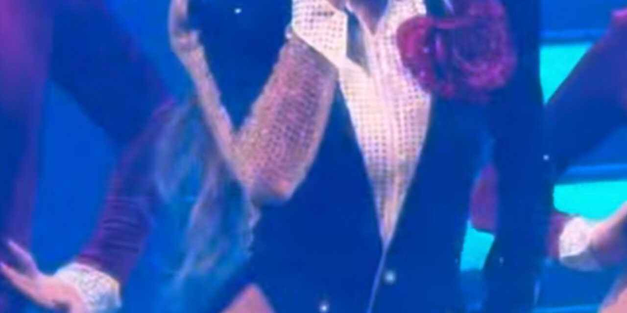 Jennifer Lopez trips and nearly falls on stage during Las Vegas residency show